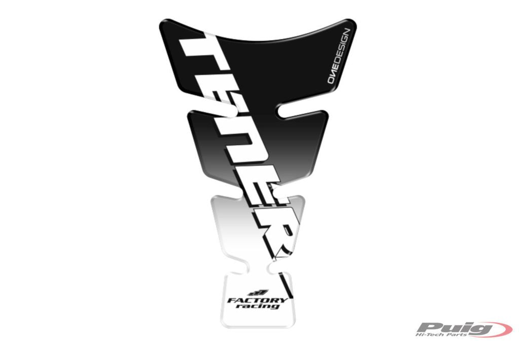 Tankpad Transparant / Zwart Met Yamaha Tenere Logo