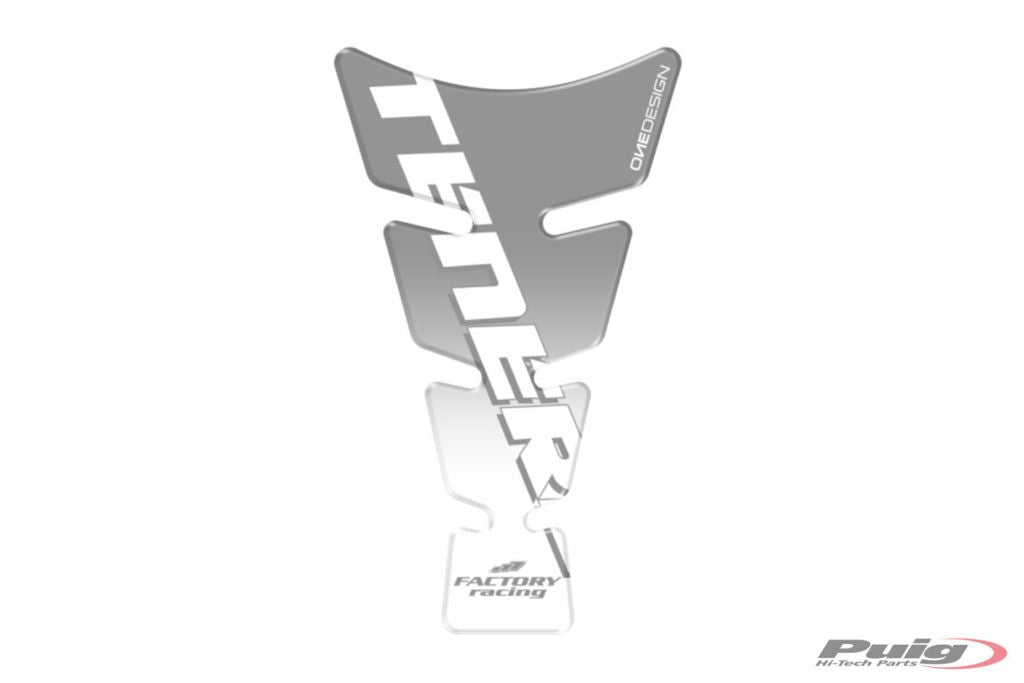 Tankpad transparant / grijs met Yamaha Tenere logo