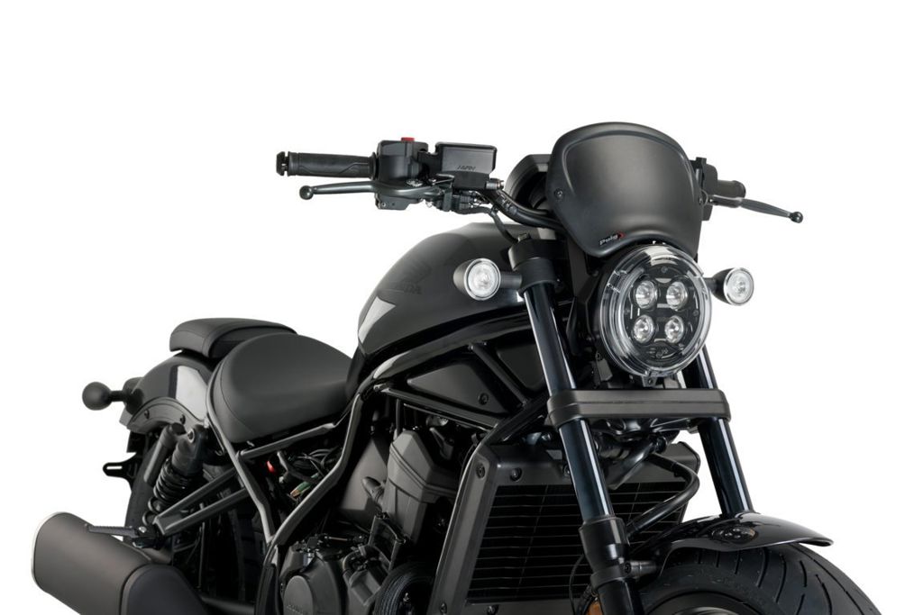 Puig Windscherm - Honda CMX1100 Rebel 2021-2026 - Carbon Look / Mat Zwart
