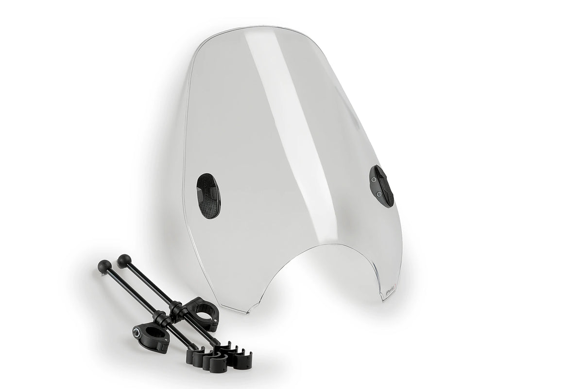 Puig Windscherm - Benelli Leoncino 250 2020-2026 | Leoncino 500 2018-2026 en meer - Basic - Licht Getint / Transparant