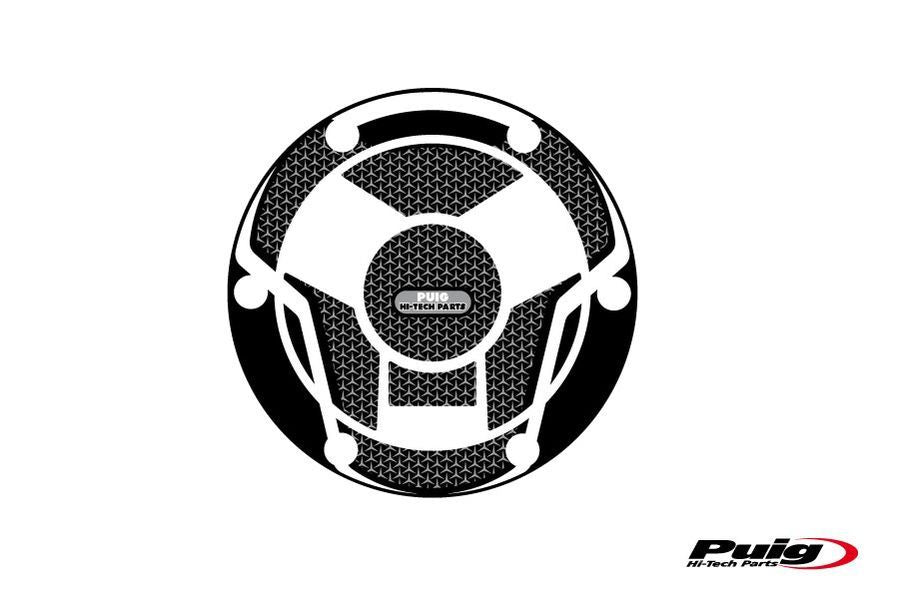 Tankdopcover Puig voor diverse Triumph modellen zwart/carbon look