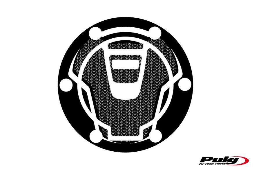 Tankdopcover Puig voor KTM 1290 Super Adventure R/S/T '17- zwart/carbon look