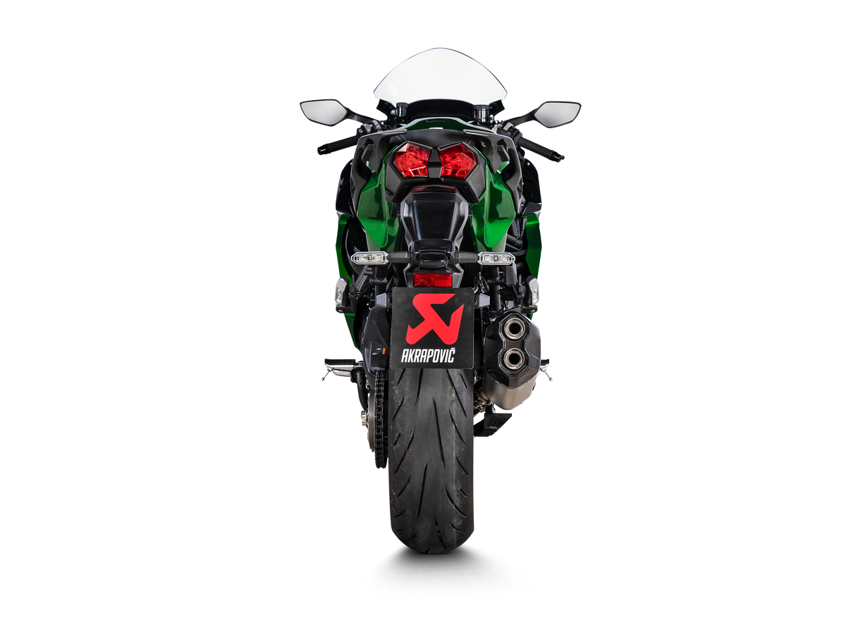Akrapovič Uitlaat - Kawasaki Ninja H2 SX 2021-2026 - Slip-On Line (Titanium)