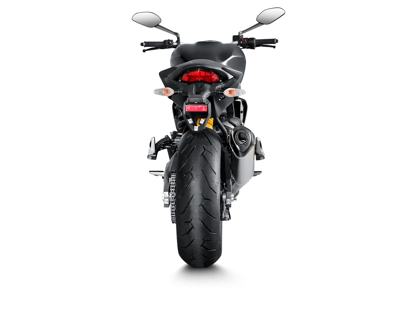 Optionele Akrapovič Uitlaat Accessoires - Ducati Monster 1200 R 2017-2020 | Monster 1200/1200S 2014-2016 | Monster 1200/1200S 2017-2020 | Monster 821 2014-2020 - Link Pipe (Titanium) - Motor Accessoires