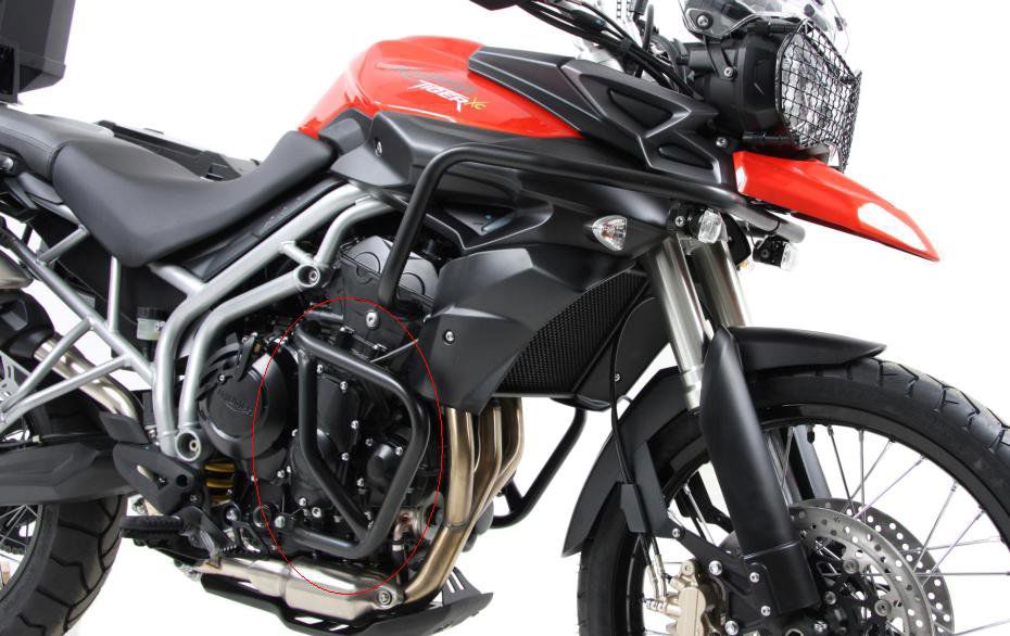 Valbeugel zwart Hepco&Becker voor Triumph TIGER 800 / XC '10-14