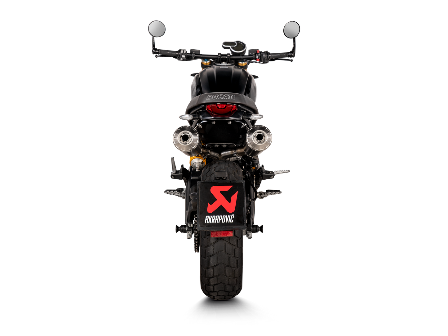 Akrapovič Uitlaat - Ducati Scrambler 1100 2021-2024 - Slip-On Line (Titanium) - Motor Accessoires