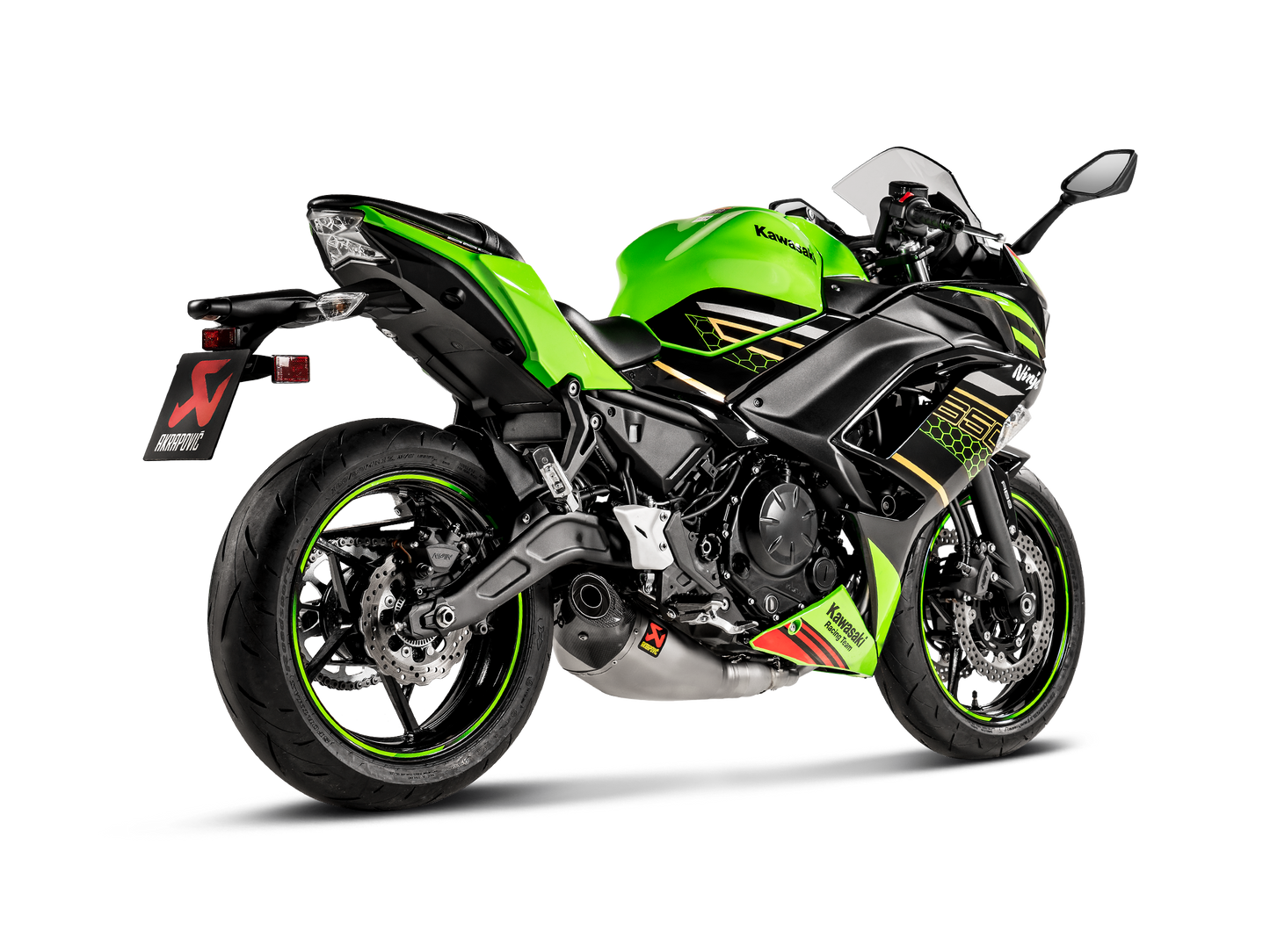 Akrapovič Uitlaat - Kawasaki Ninja 650 2017-2020 | Z650 2017-2020 - Racing Line (Titanium) - Motor Accessoires