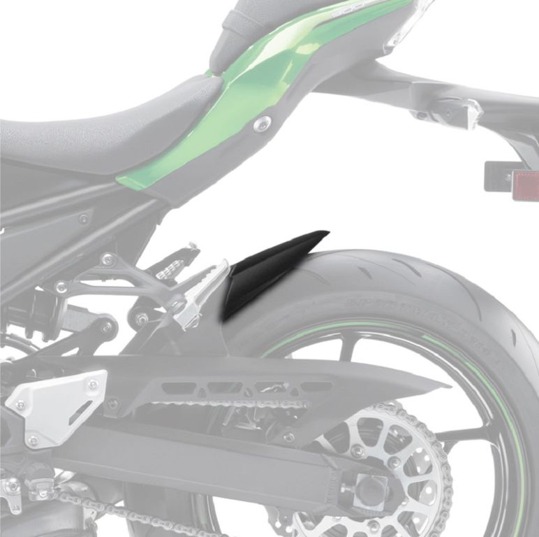 Achterspatbord Verlenger Mat Zwart Voor Het Originele Spatbord Puig Kawasaki Z900/Rs/Cafe