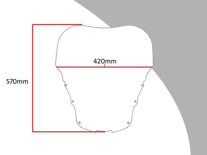 Vervangingsruit Touring Honda Cbr1100Xx Blackbird '97-