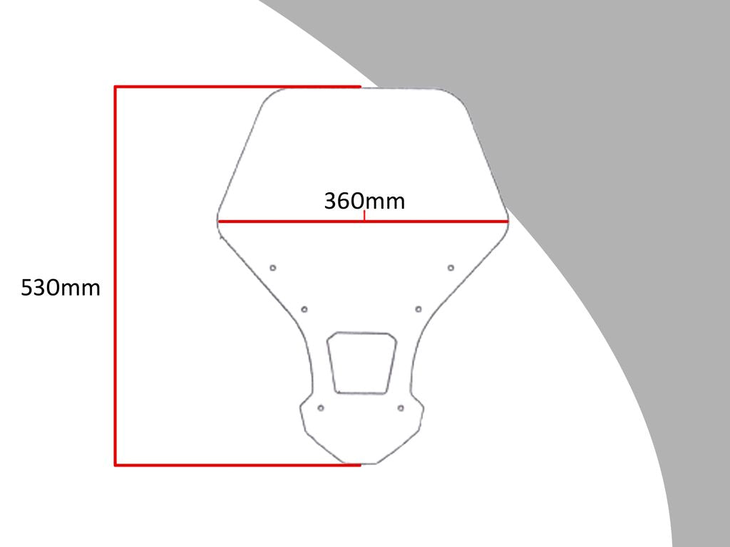 Vervangingsruit Touring Honda Crf1000 '16-19 / Adv Sports '18-19