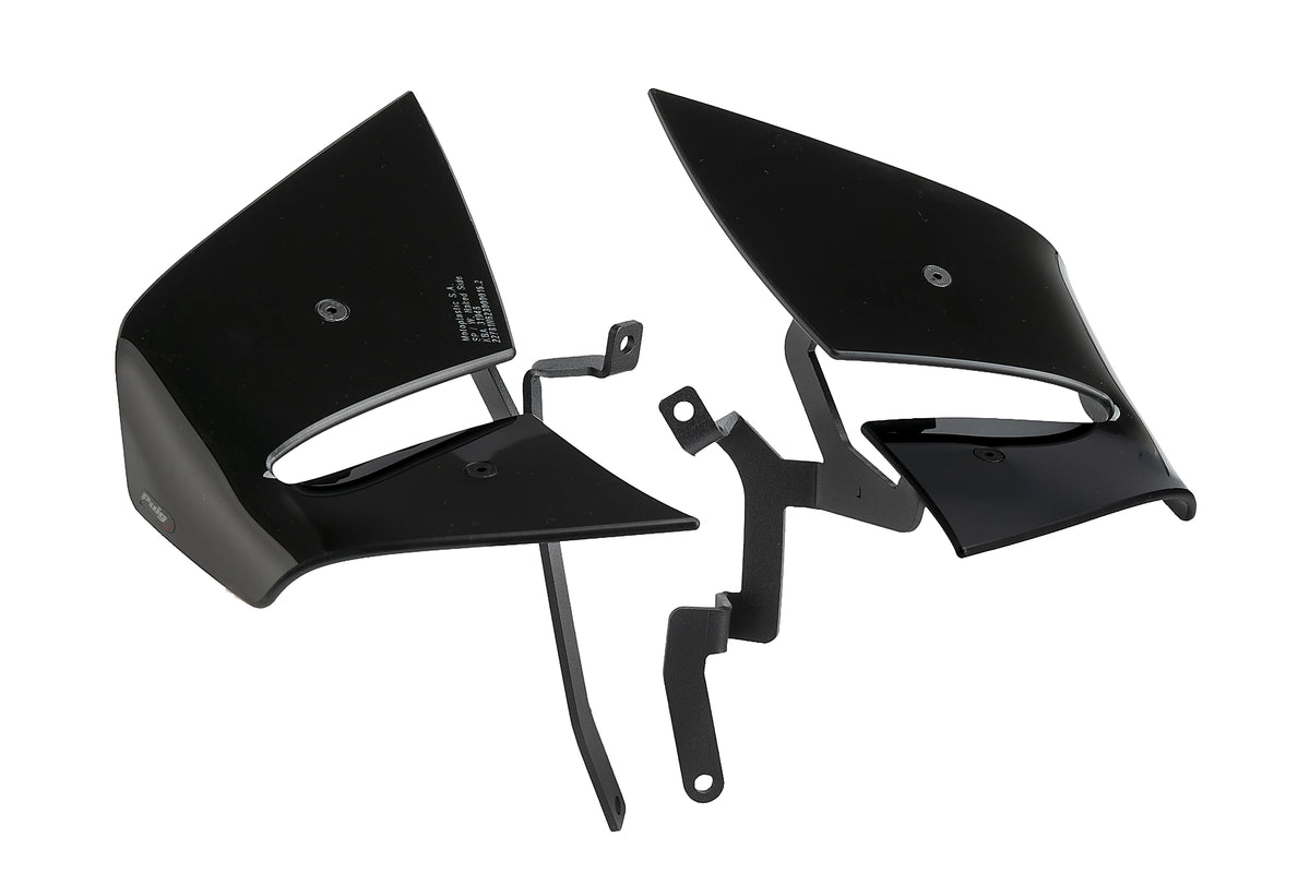 Puig D12 Zijspoilers - Kawasaki Z1100 2025-2026 | Z1100 SE 2025-2026 - Zwart / Mat Zwart en meer