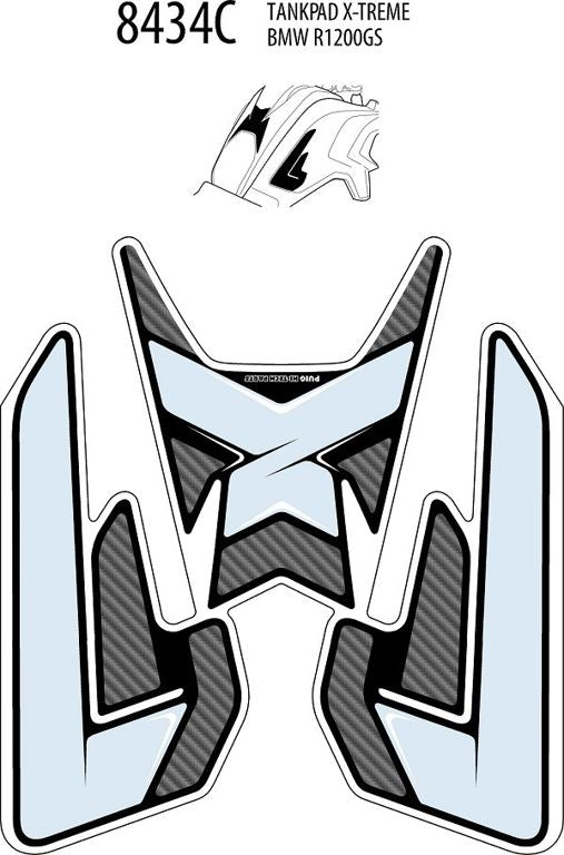 Tankprotectieset 3-Delig Puig Bmw R1200Gs Lc '13-