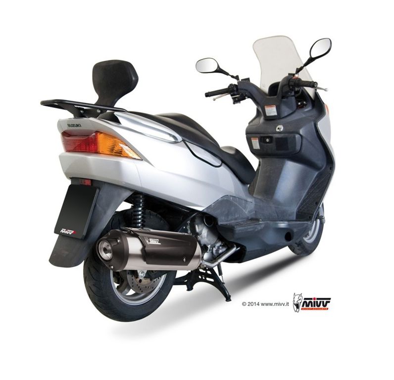 MIVV Urban RVS compleet systeem (zonder katalysator) Suzuki Burgman 125 - 150