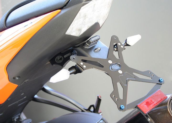 Kentekenplaathouder Evotech Kawasaki ZX6-R '09-'14 / ZX10-R '08-'10