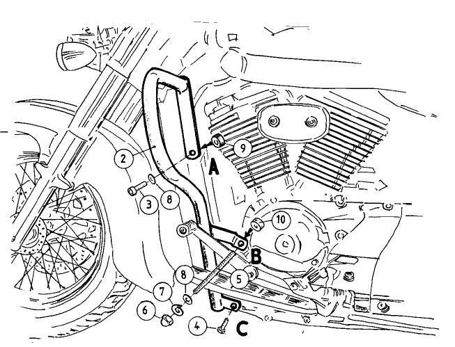 Valbeugel zwart Hepco&Becker Suzuki C800 Intruder '09-17