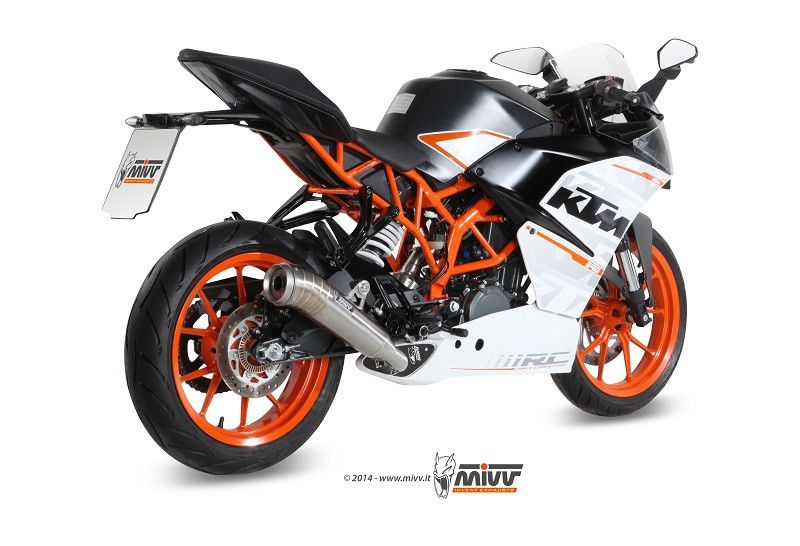 Mivv Compleet Rvs Systeem Met Ghibli Rvs Demper Ktm Rc390 '14-