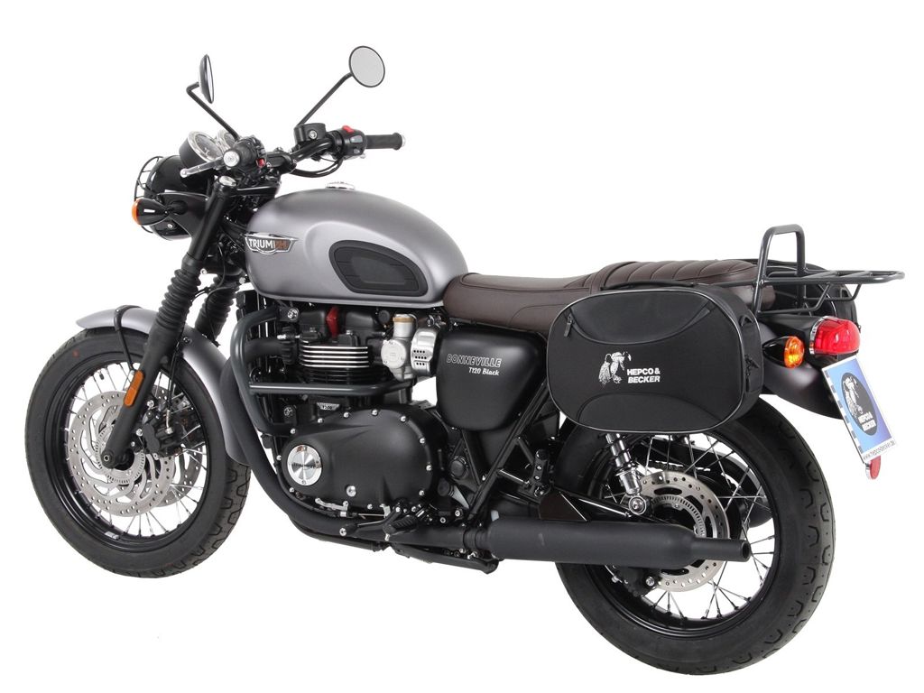 C-Bow tasdragers zwart Hepco&Becker Triumph Bonneville T120 '16-21