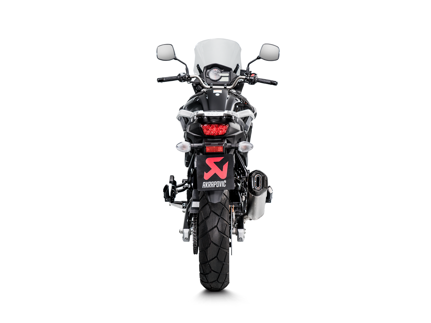 Akrapovič Uitlaat - Suzuki V-STROM 650 2017-2024 - Racing Line (Titanium)