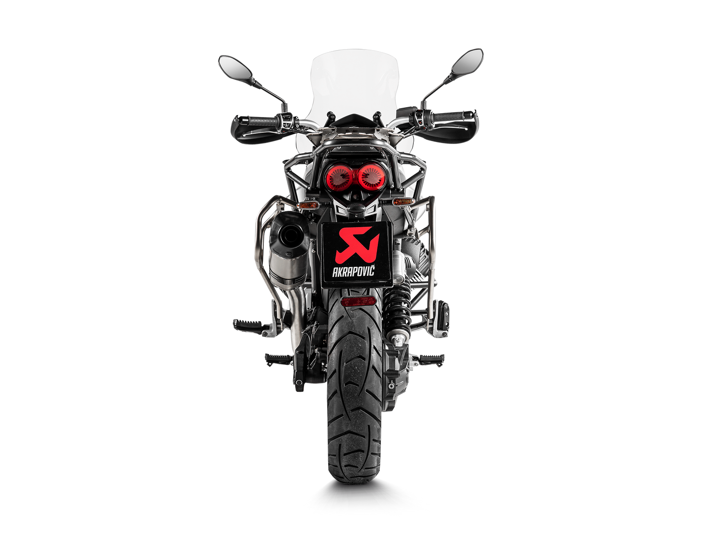Akrapovič Uitlaat - Moto Guzzi V85 TT 2019-2024 - Slip-On Line (Titanium)