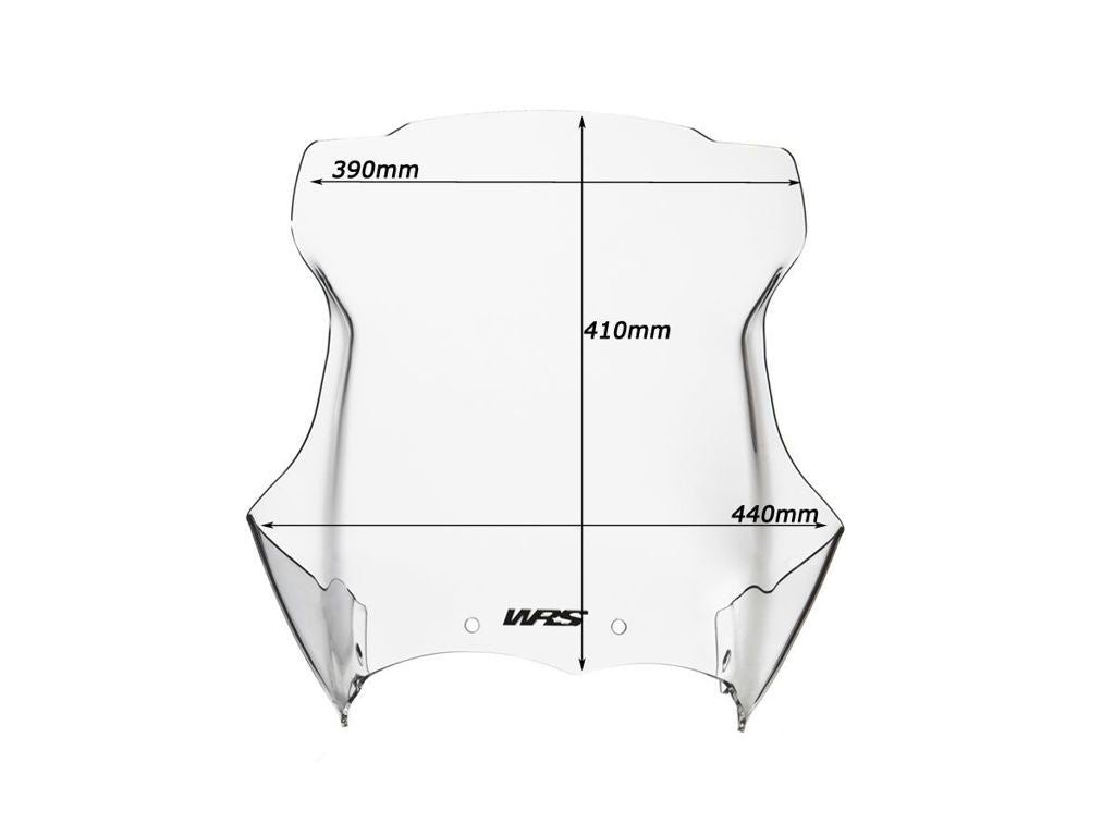 WRS Vervangingsruit - BMW R1200GS 2010-2012 | R1200GS Adventure 2010-2012 - Intermedio - Licht Getint / Transparant
