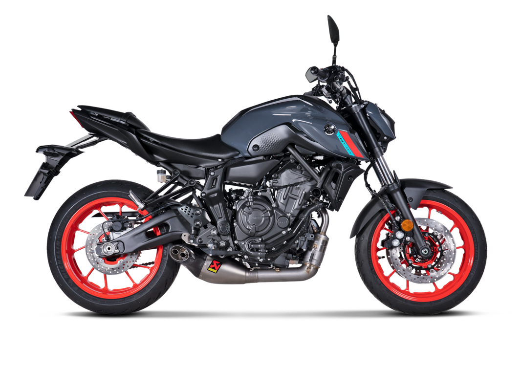 Akrapovič uitlaat Yamaha MT-07/XSR 700 Racing Line Titanium (2021 – 2024)