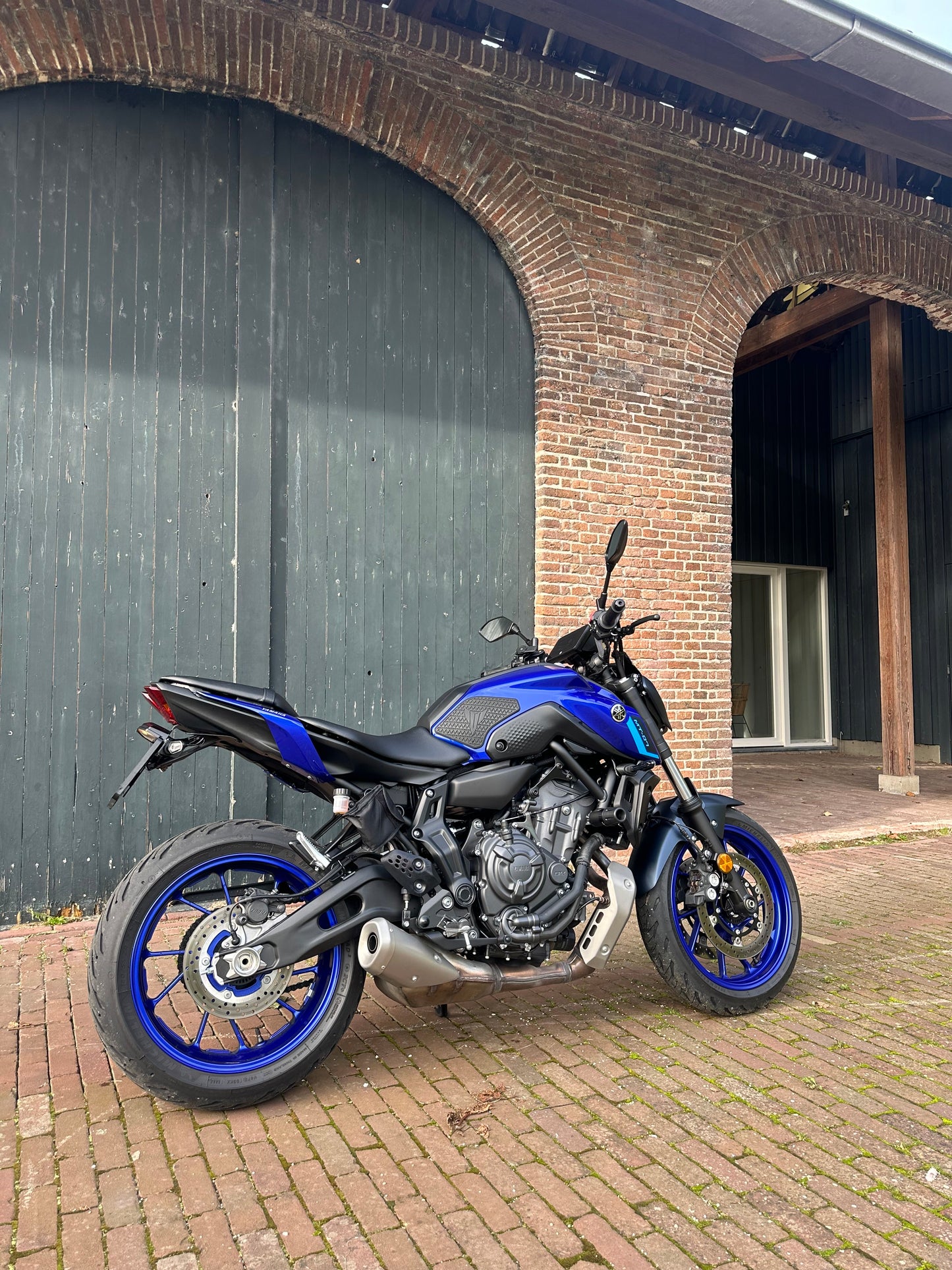 Korte Kentekenplaat Houder - Motor Accessoires - Yamaha MT-07 - OEM Verlichting - 2013 t/m 2024