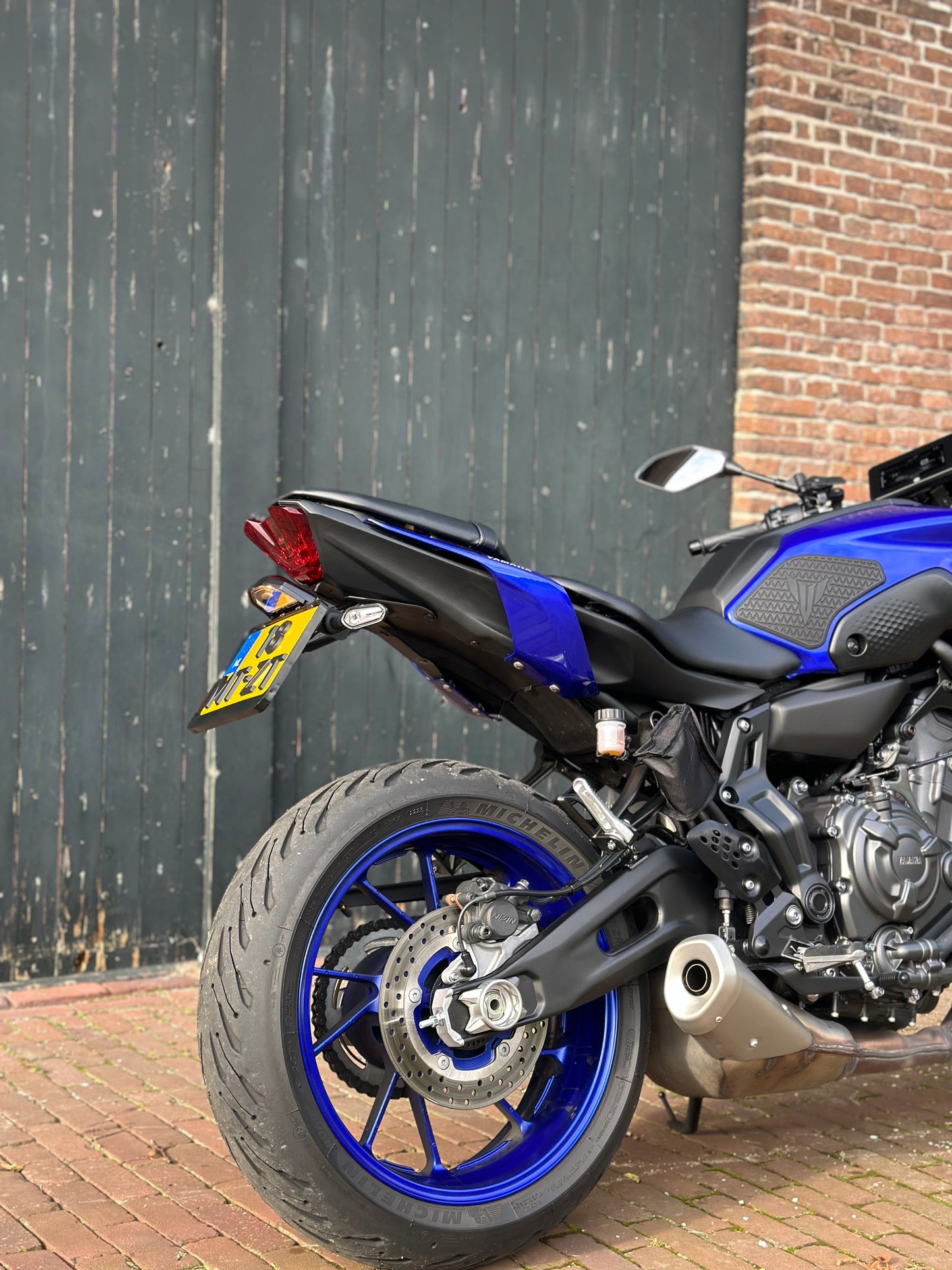 Korte Kentekenplaat Houder - Motor Accessoires - Yamaha MT-07 - OEM Verlichting - 2013 t/m 2024