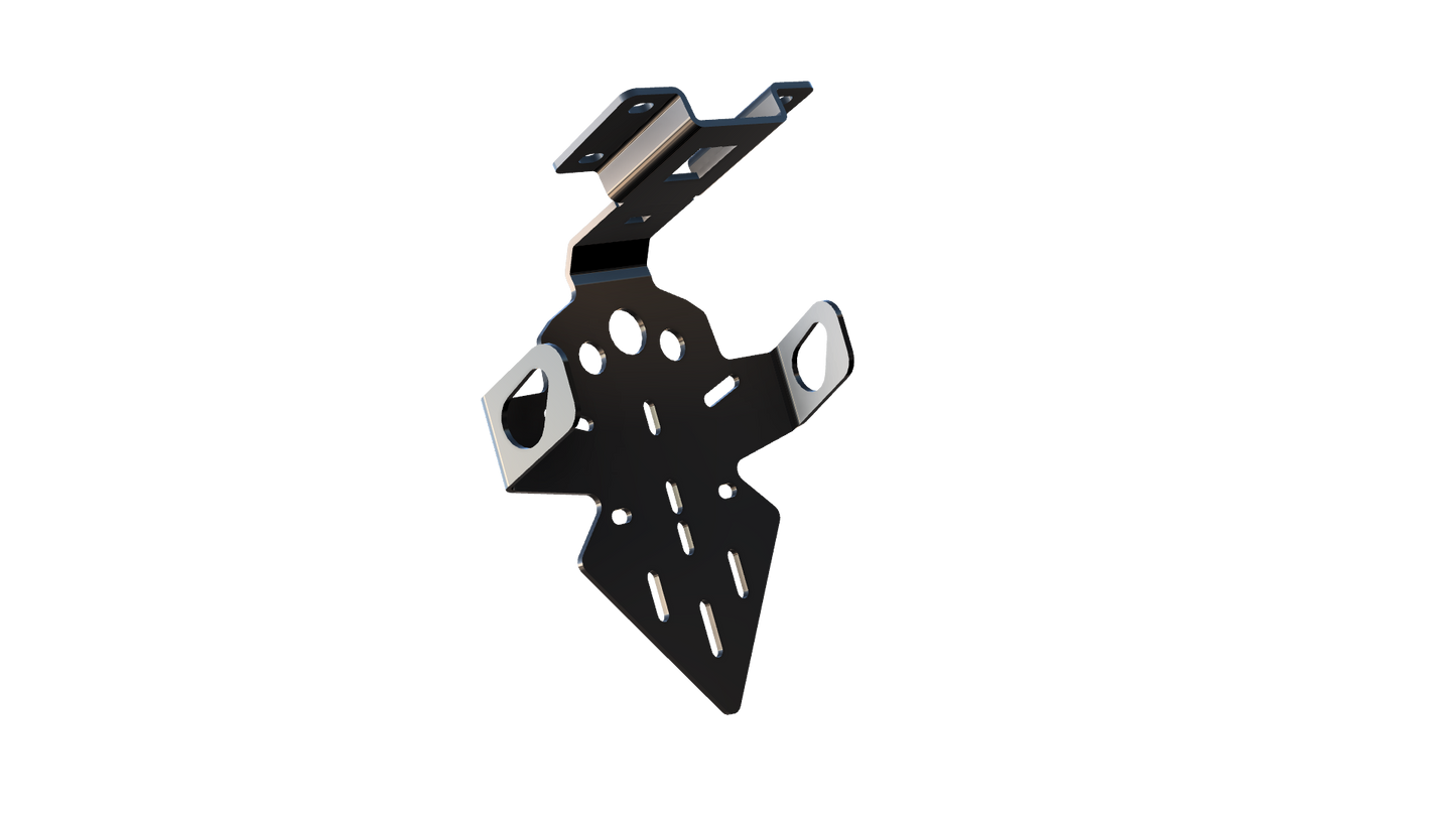 Korte Kentekenplaat Houder - Motor Accessoires - Yamaha MT-07 - OEM Verlichting - 2013 t/m 2024