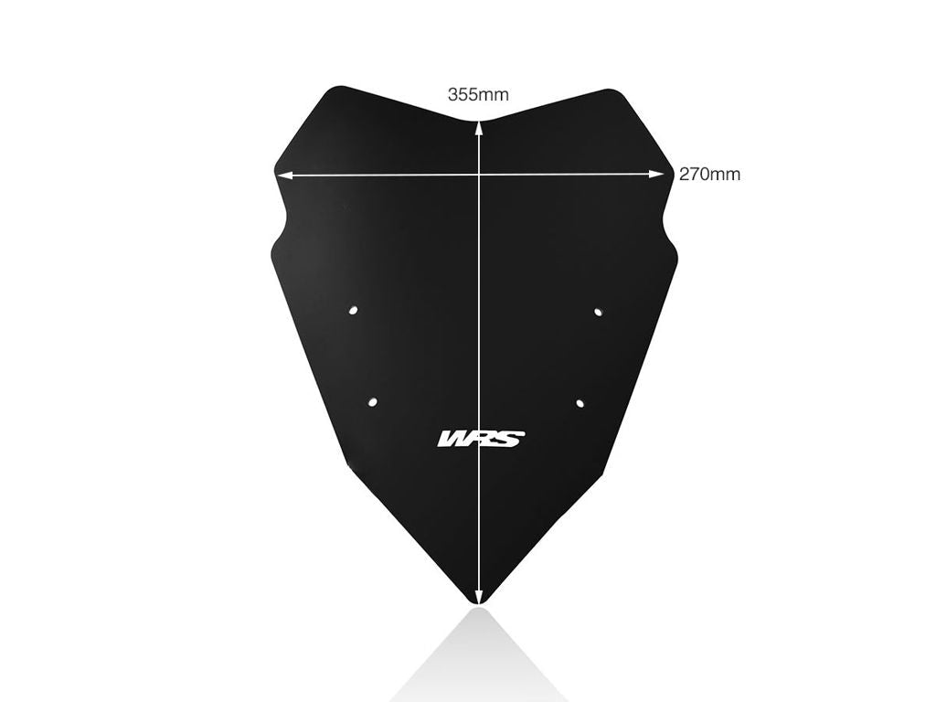 WRS Sport Windscherm - Yamaha MT-09 Tracer 2015-2017 - Donker Getint / Mat Zwart