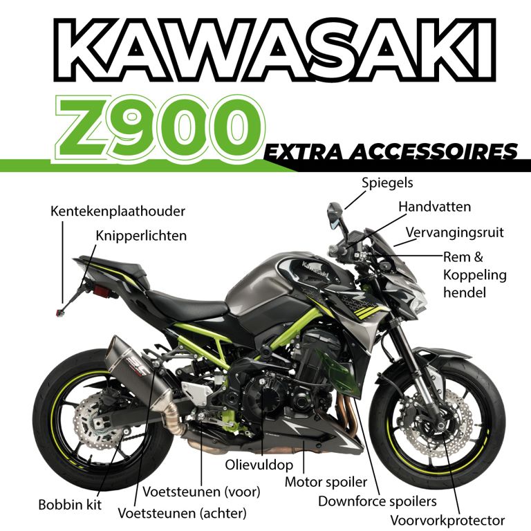 Kawasaki Z900 '20- Accessoire Pakket Puig