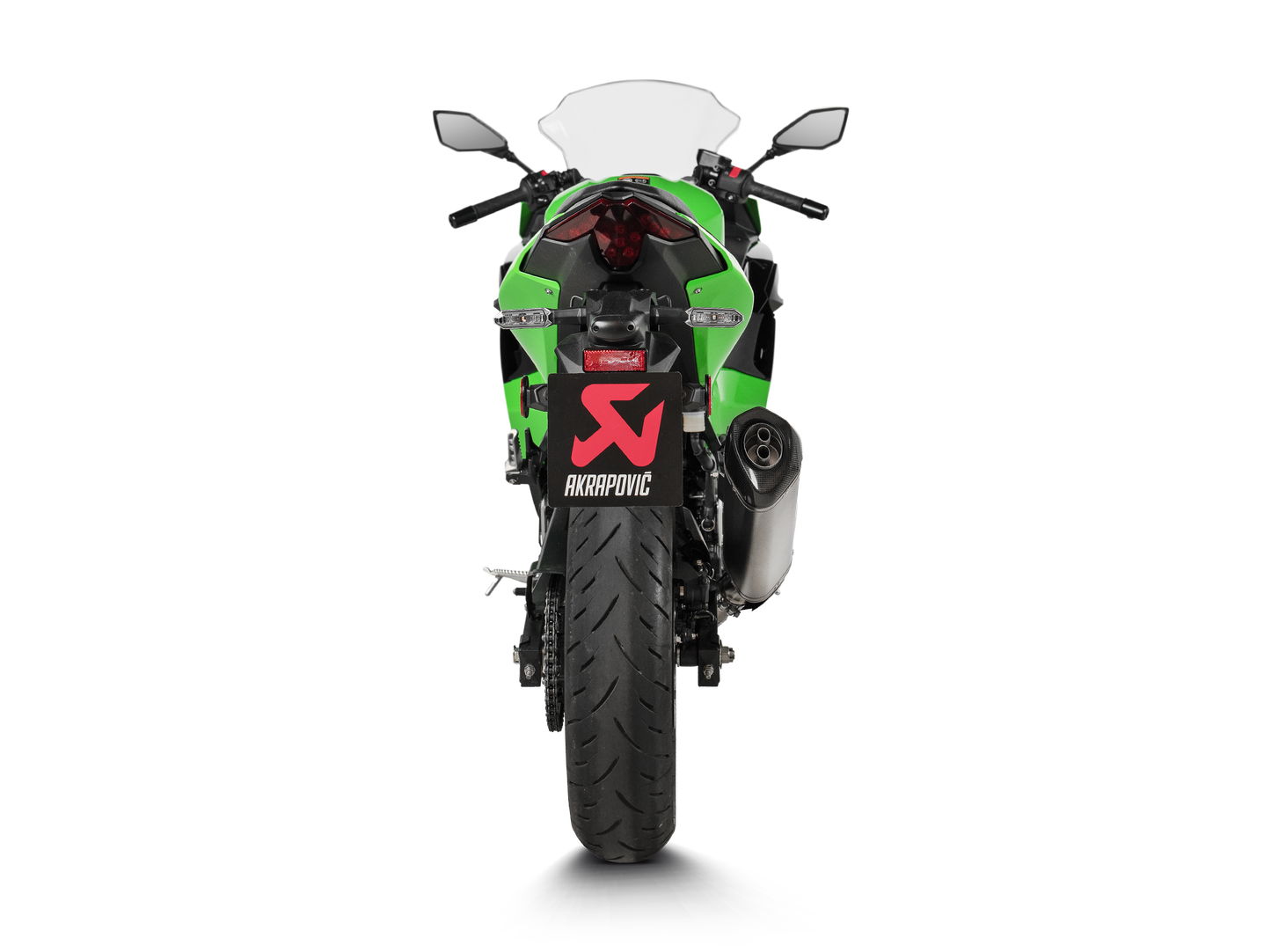 Optionele Akrapovič Uitlaat Accessoires - Kawasaki Ninja 400 2018-2026 | Ninja 500 / Z500 2024-2026 | Z400 2019-2026 - Heat Shield (Carbon) - Motor Accessoires