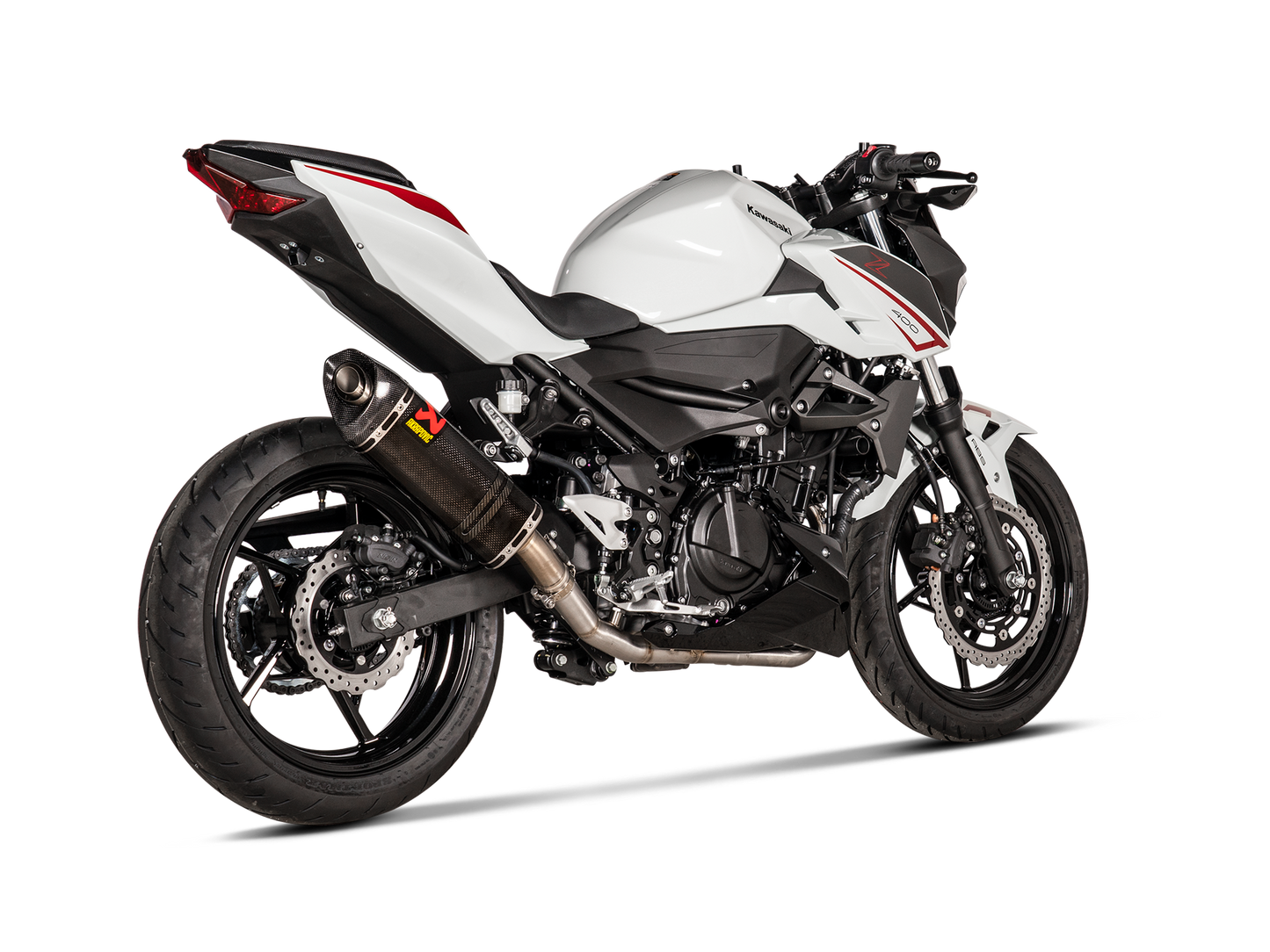 Akrapovič Uitlaat - Kawasaki Ninja 400 2018-2026 | Ninja 500 / Z500 2024-2026 | Z400 2019-2026 - Slip-On Line (Carbon) - Motor Accessoires