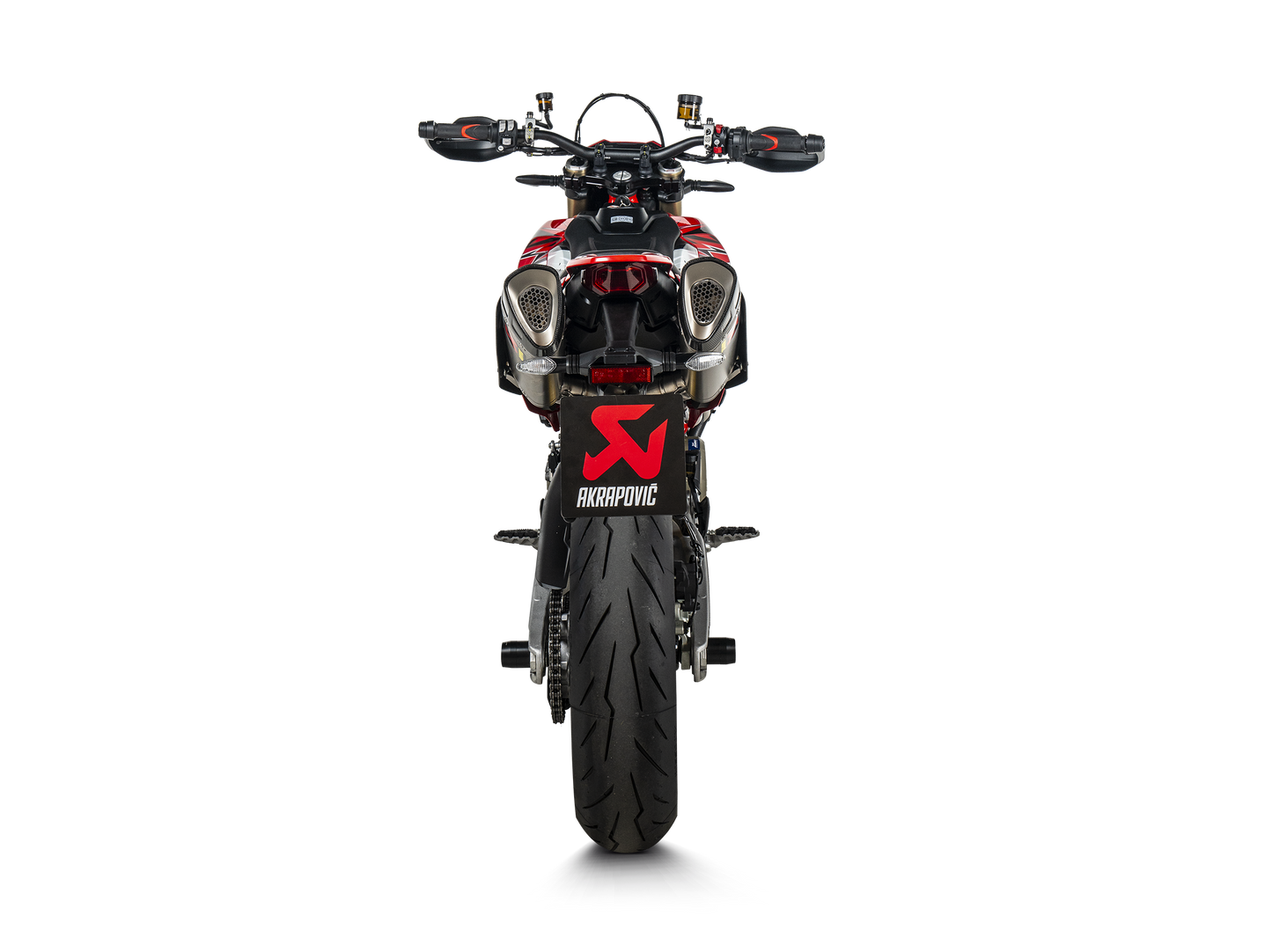 Akrapovič Uitlaat - Ducati Hypermotard 698 Mono / RVE 2024-2026 - Slip-On Line (Titanium) - Motor Accessoires
