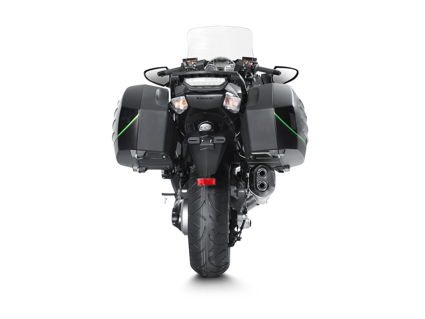 Akrapovič Uitlaat - Kawasaki 1400 GTR 2008-2017 | CONCOURS 14 2008-2017 - Slip-On Line (Titanium) - Motor Accessoires