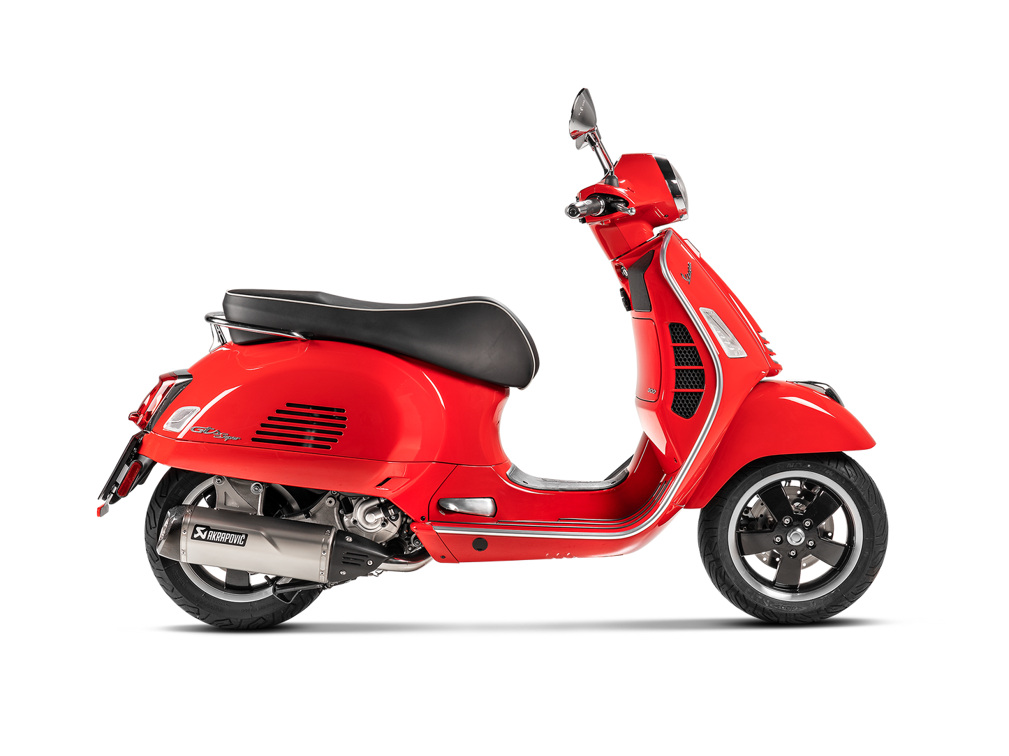 Optionele Akrapovič Uitlaat Accessoires - Vespa GTS 125 / Super / Sport / Tech 2009-2016 | GTS 250 2005-2013 | GTS Super 300 / Sei Giorni / Tech 2008-2020 | GTV 250 2006-2013 | GTV 300 2010-2017 - Heat Shield (Carbon) - Motor Accessoires