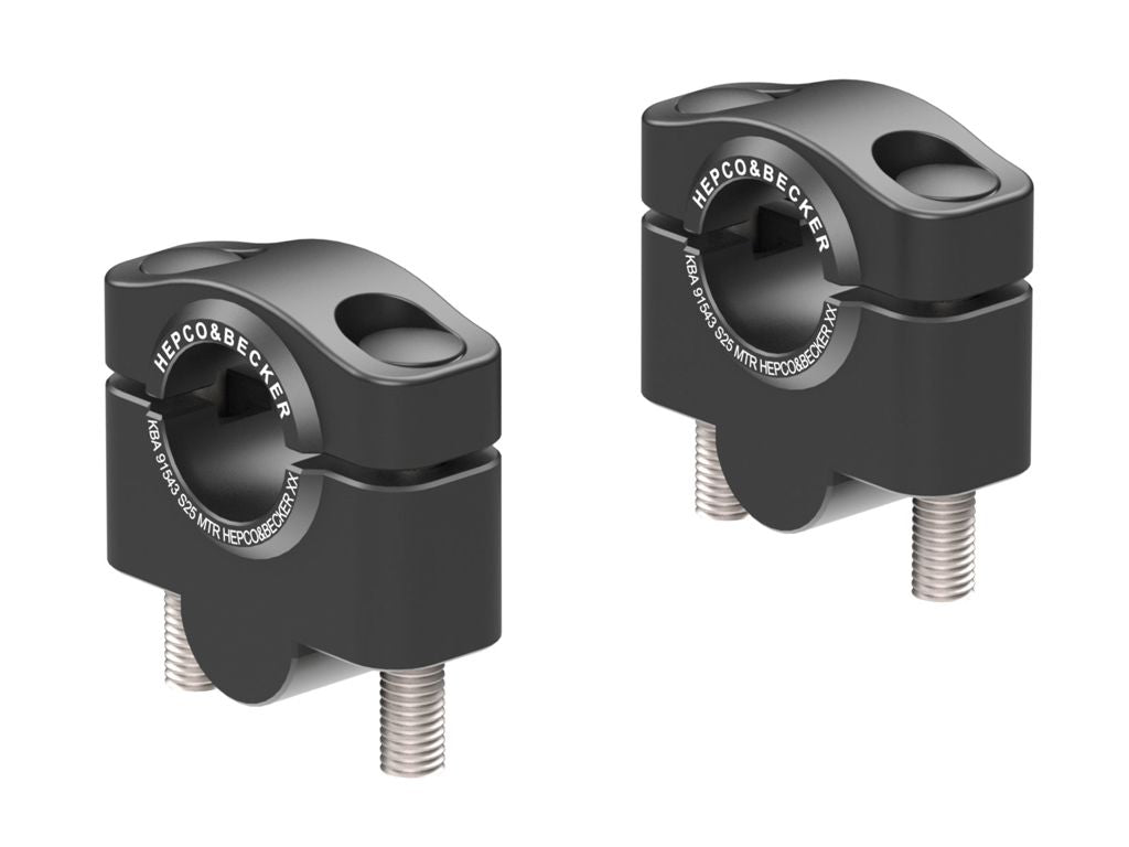 Stuurverhogers 25mm zwart