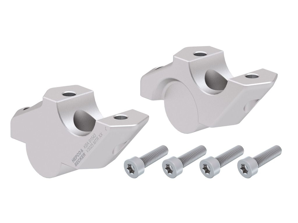 Stuurverhogers offset 30mm/25mm zilver