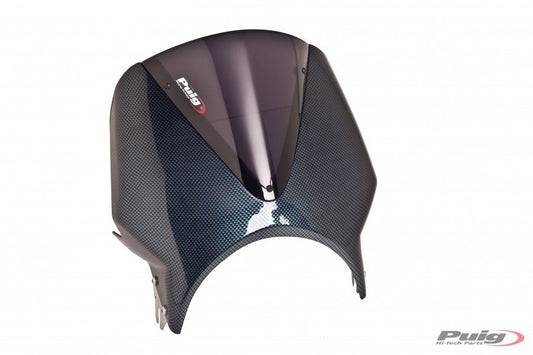 Vervangingsruit naked bike model Vision carbon look Puig