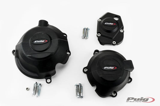 Engine cover set 3-delig Puig Kawasaki Z900 '17- / Z900SE '22-