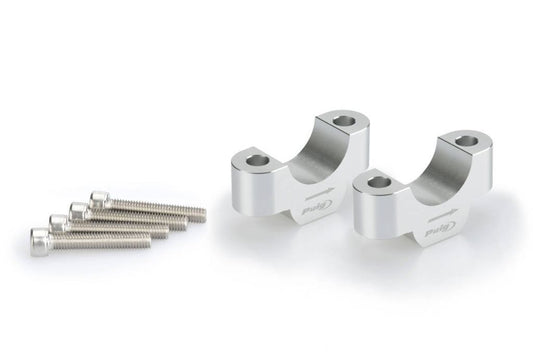 Stuurverhogers 20mm zilver Puig BMW R1200GS / R1250GS / Adventure