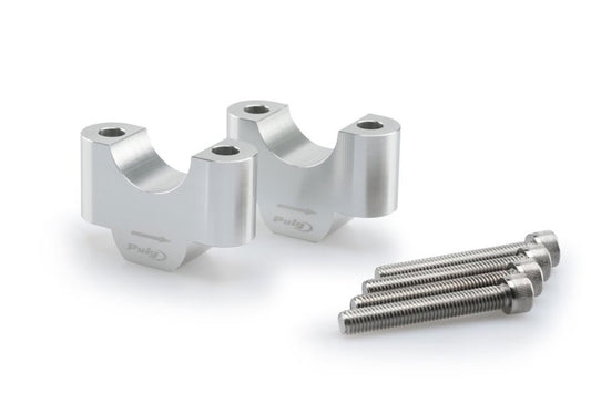 Stuurverhogers 30mm zilver Puig BMW R1200GS / R1250GS / Adventure
