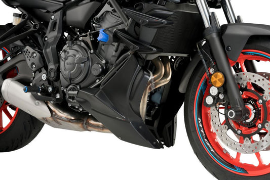 Motorspoiler Puig mat zwart Yamaha MT-07 '21-24