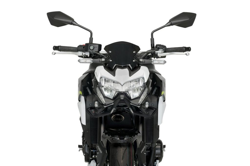 Puig Naked Front Spoiler - Kawasaki Z900 2020-2024 | Z900E (70kw) 2021-2024 | Z900SE 2022-2024 - Carbon Look / Mat Zwart