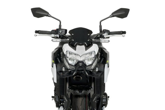 Naked Front Spoiler mat zwart Puig voor Kawasaki Z900 '20-24