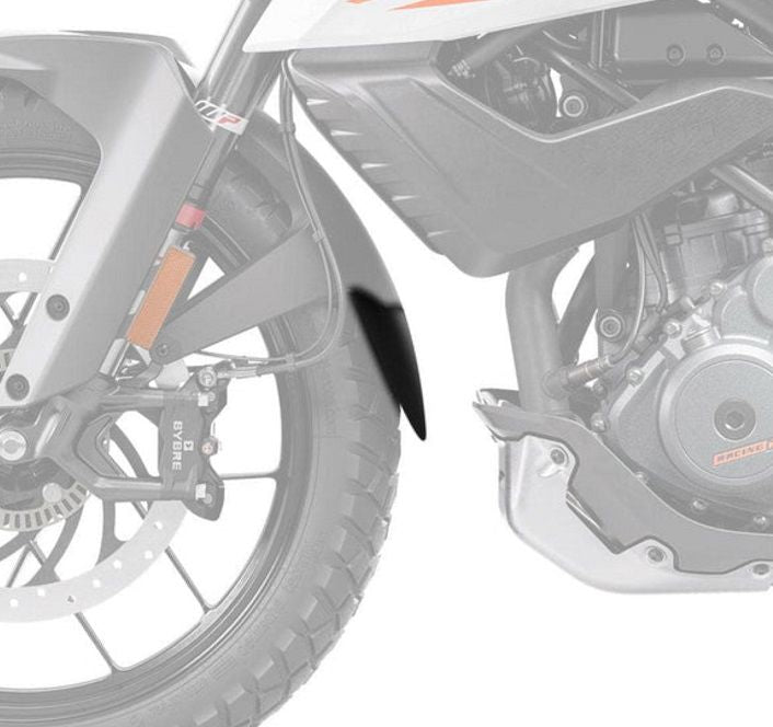 Achterspatbord verlenger mat zwart voor het originele spatbord KTM 390 Adventure '20-