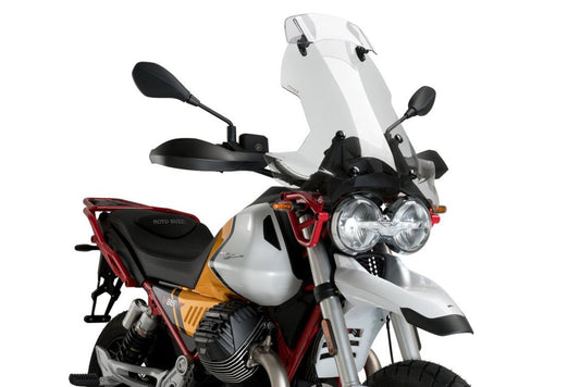 Vervangingsruit touring met opzetruitje Puig Moto Guzzi V85TT '19- transparant