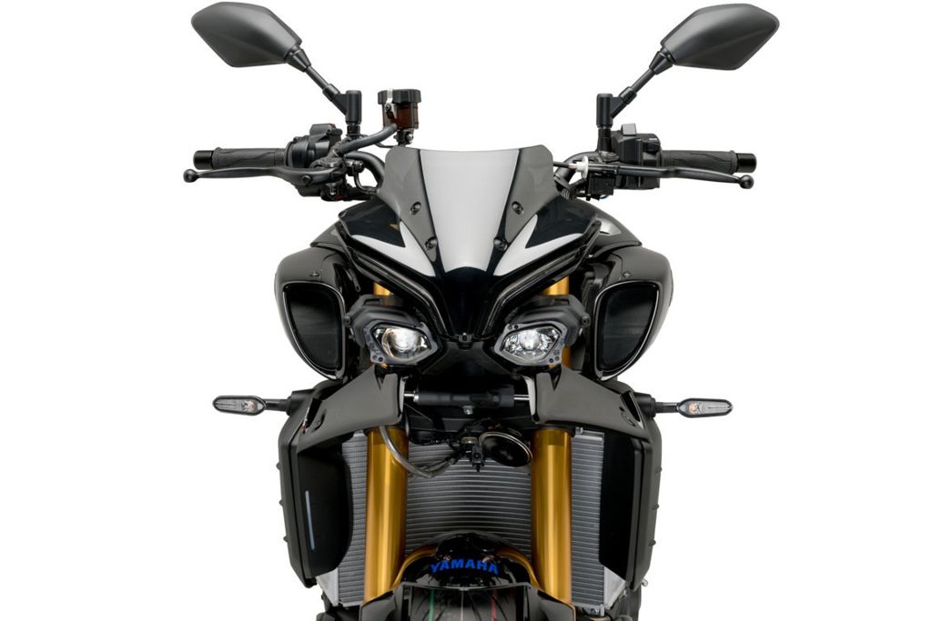 Puig Naked Front Spoiler - Yamaha MT-10/SP 2022-2026 - Mat Zwart / Zwart