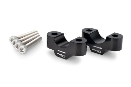 Puig Stuurverhogerset - BMW S1000XR 2020-2026 - 20 mm - Zwart / Zilver