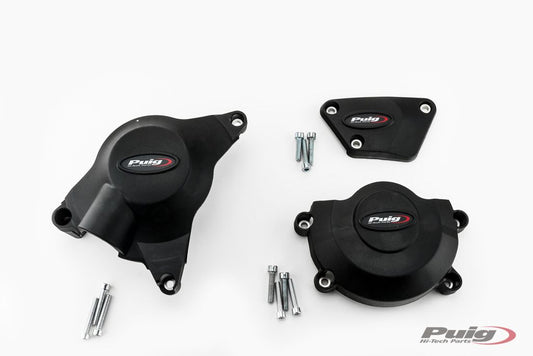 Engine cover set 3-delig met FIM keur Puig Yamaha YZF-R6 '06-20 / '22-