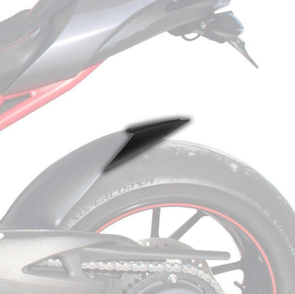Achterspatbord verlenger mat zwart voor het originele spatbord Triumph Speed Triple 1050 / R / RS